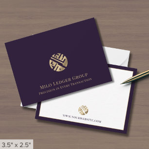 Modern Professional Gold Logo  Card
