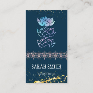 Modern professional green holographic business card