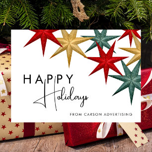 Modern Professional Happy Holidays Business  Holiday Card