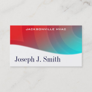 Modern Professional HVAC Business Cards