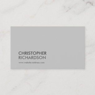 MODERN PROFESSIONAL Light Grey Business Card