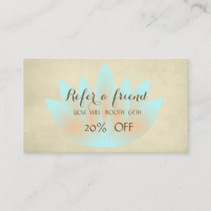 Modern Professional,Lotus Referral Card