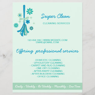 Modern Professional Maid Cleaning Commercial House Flyer