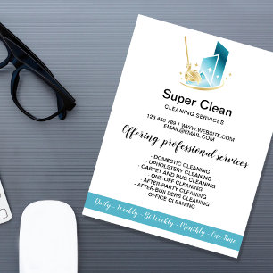 Modern Professional Maid Cleaning Commercial House Flyer