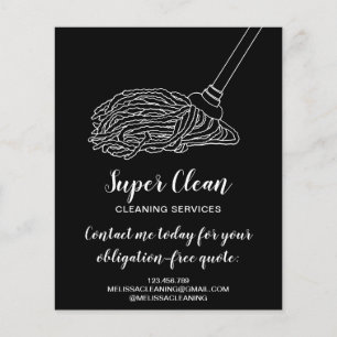 Modern Professional Maid Mop Cleaning House Flyer