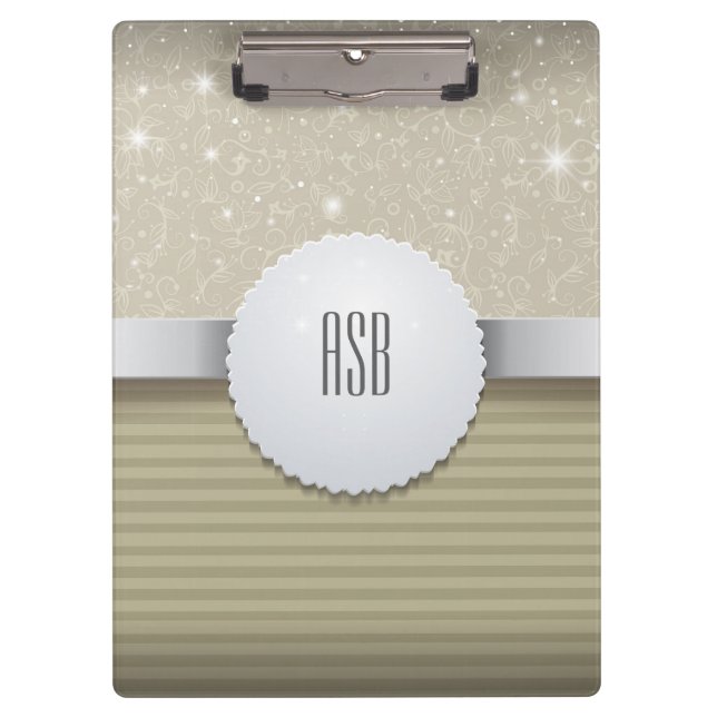 Modern Professional Metallic luxury Clipboard (Front)