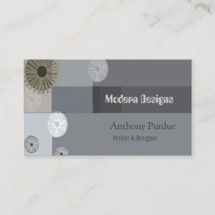 Modern Professional Mid-Century Retro Business Card