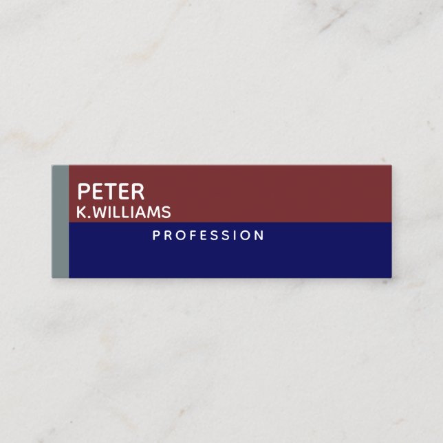 modern professional mini business card (Front)