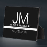 Modern Professional Minimal Design | Black & White Plaque<br><div class="desc">Modern,  fully customisable design template. Edit however you like!</div>