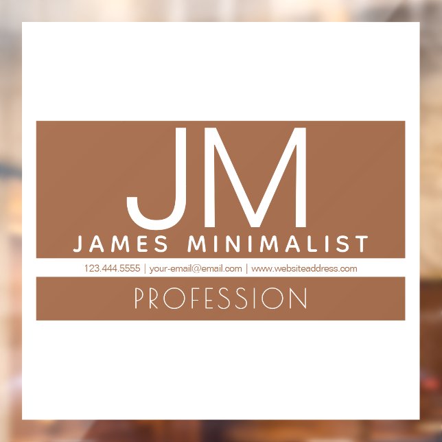 Modern Professional Minimal Design | Brown & White (Sheet 2)