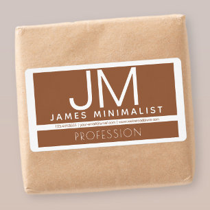 Modern Professional Minimal Design Brown & White