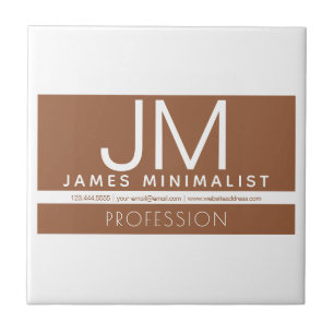 Modern Professional Minimal Design   Brown & White Ceramic Tile