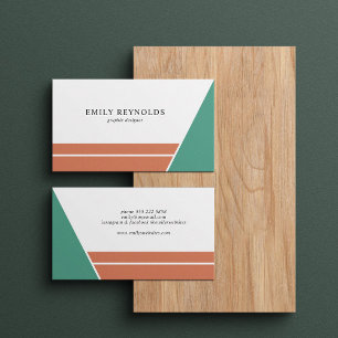 Modern professional minimal geometric  business card