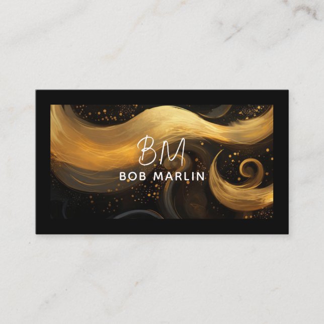 Modern Professional Minimalist Executive Generic Business Card (Front)