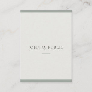 Modern Professional Minimalist Green Template Business Card