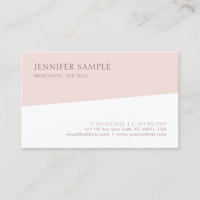 Modern Professional Minimalistic Design Template Business Card (Front)