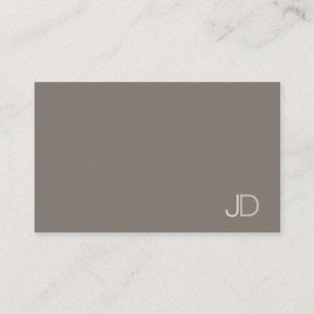 Modern Professional Monogram Elegant Colour Harmon Business Card (Front)