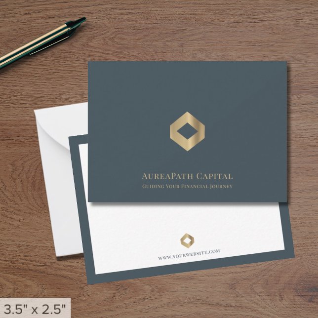 Modern Professional Note Cards with Logo (Creator Uploaded)