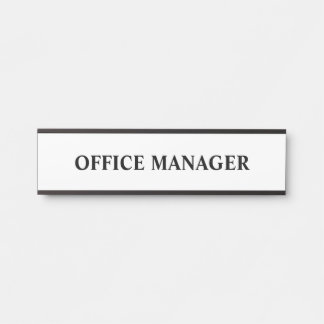 Modern Professional Office Door Sign