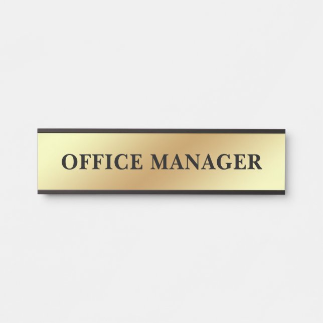 Modern Professional Office Door Sign (Front)
