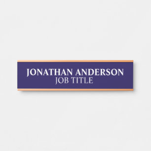 Modern Professional Office Door Sign