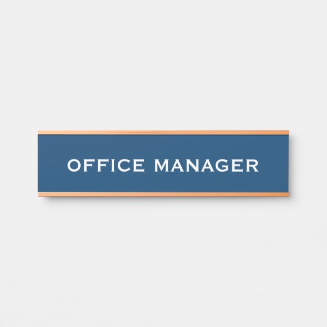 Modern Professional Office Door Sign (Front)