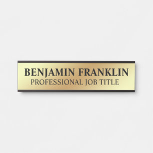 Modern Professional Office Door Sign