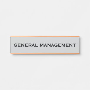 Modern Professional Office Door Sign