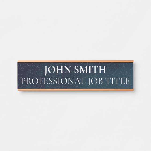 Modern Professional Office Door Sign (Front)