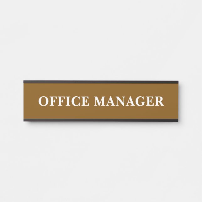 Modern Professional Office Door Sign (Front)