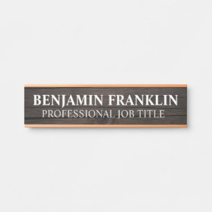 Modern Professional Office Door Sign