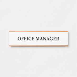 Modern Professional Office Door Sign