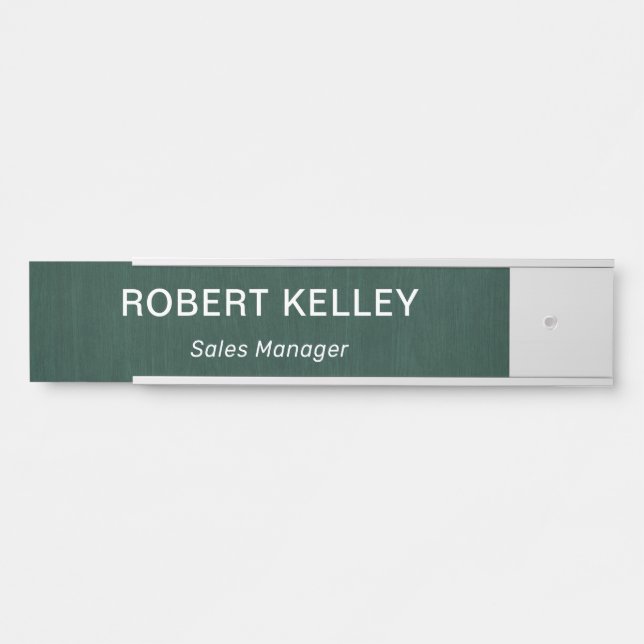 Modern Professional Office Door Sign (Front)
