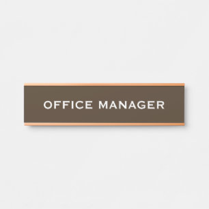 Modern Professional Office Door Sign