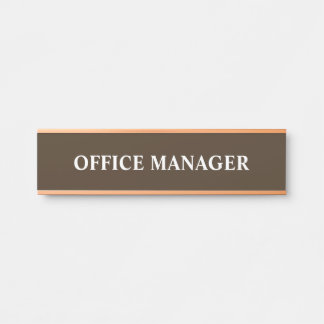 Modern Professional Office Door Sign