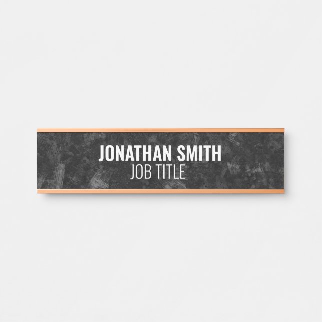 Modern Professional Office Door Sign (Front)