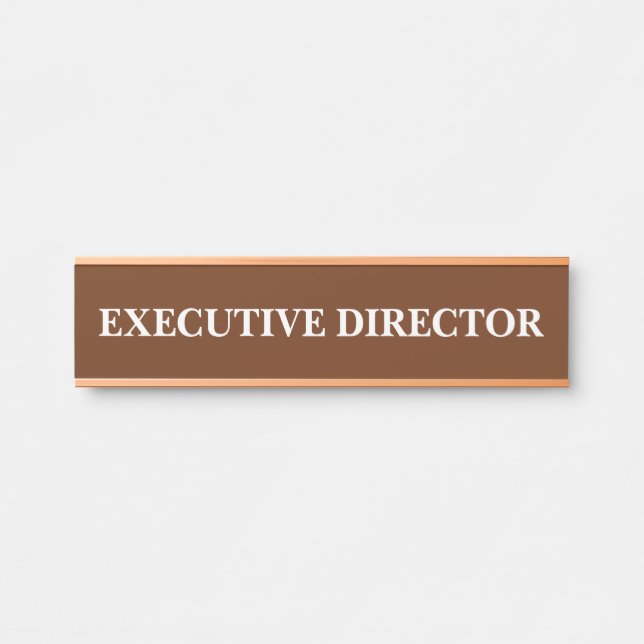 Modern Professional Office Door Sign (Front)