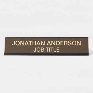 Modern Professional Office Door Sign Name Plate