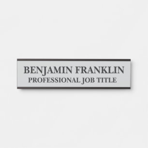 Modern Professional Office Door Sign Name Plate