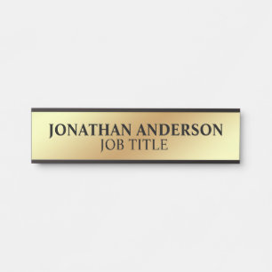 Modern Professional Office Door Sign Name Plate