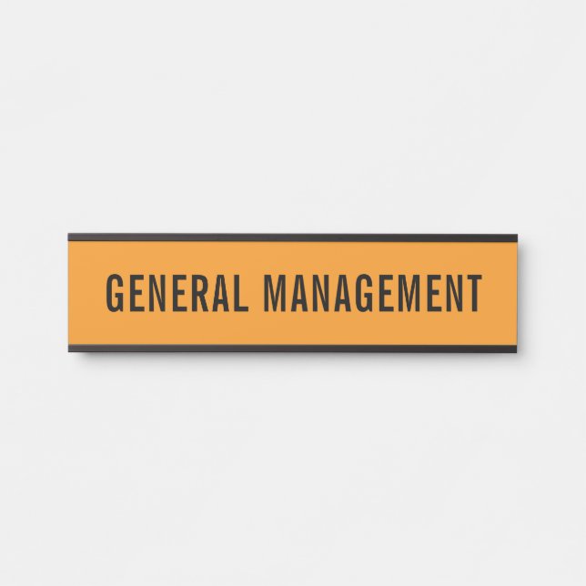 Modern Professional Office Door Sign Name Plate (Front)