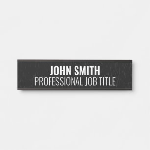 Modern Professional Office Door Sign Name Plate