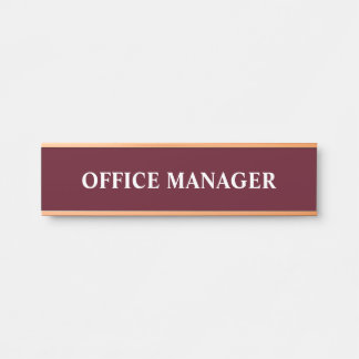 Modern Professional Office Door Sign Name Plate