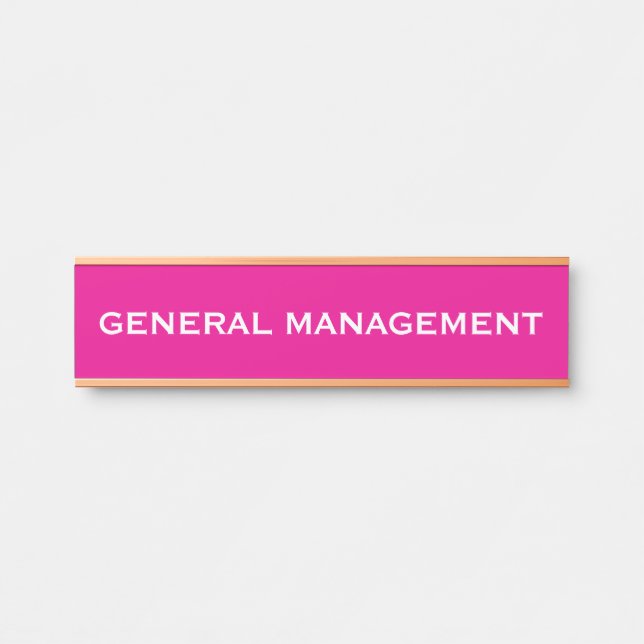 Modern Professional Office Door Sign Name Plate (Front)