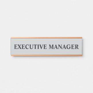 Modern Professional Office Door Sign Name Plate