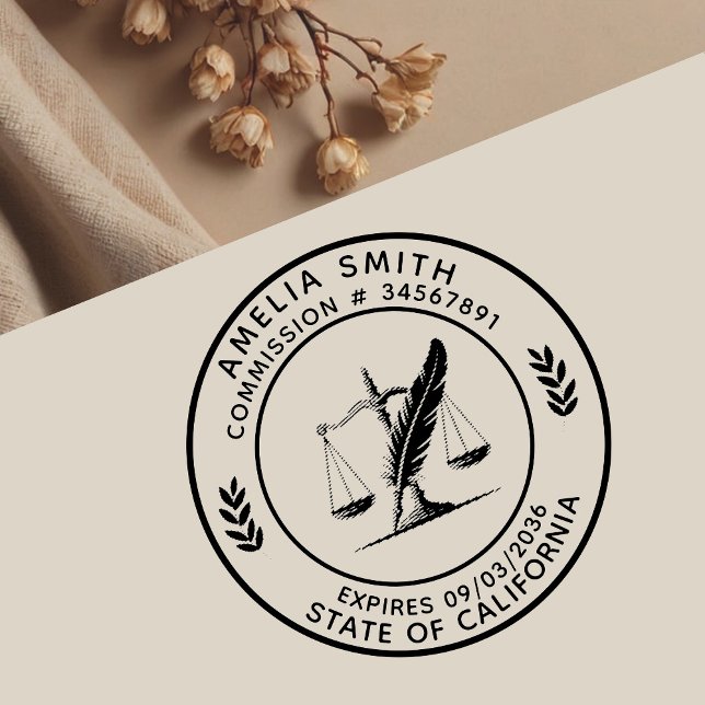 Modern Professional Office Notary Public Self-inking Stamp (Creator Uploaded)