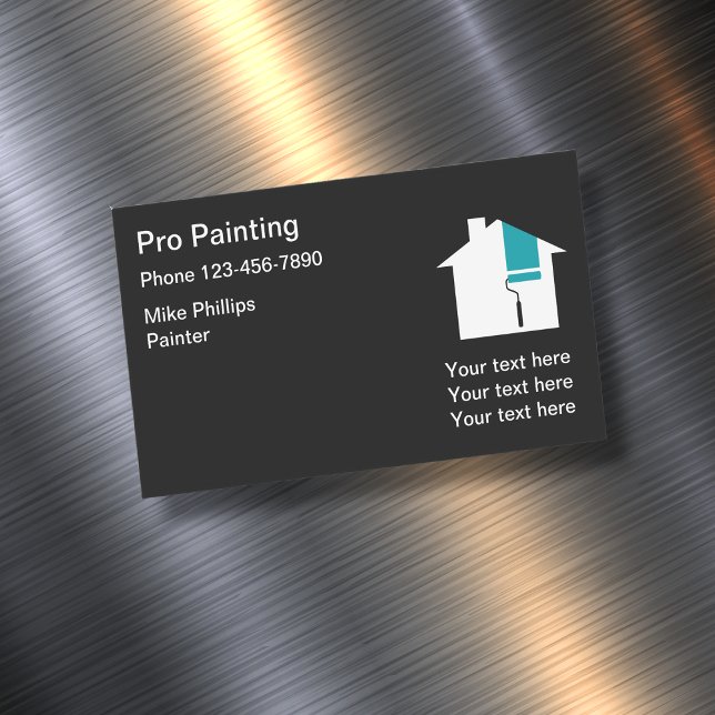 Modern Professional Painter Business Card Magnets (Creator Uploaded)