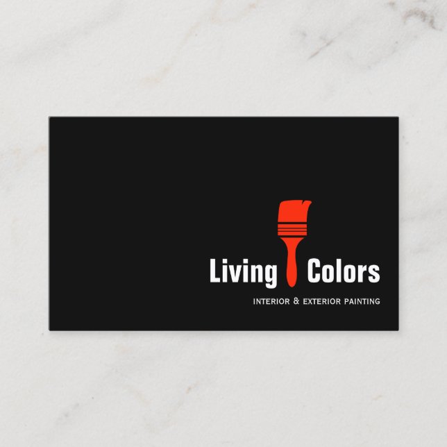 Modern Professional Painting Company Business Card (Front)
