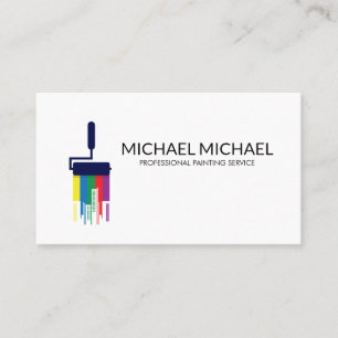 Modern Professional Painting Service Decoration Business Card