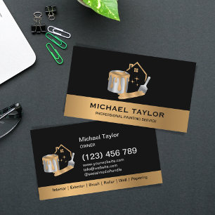 Modern Professional Painting Service Decoration Business Card